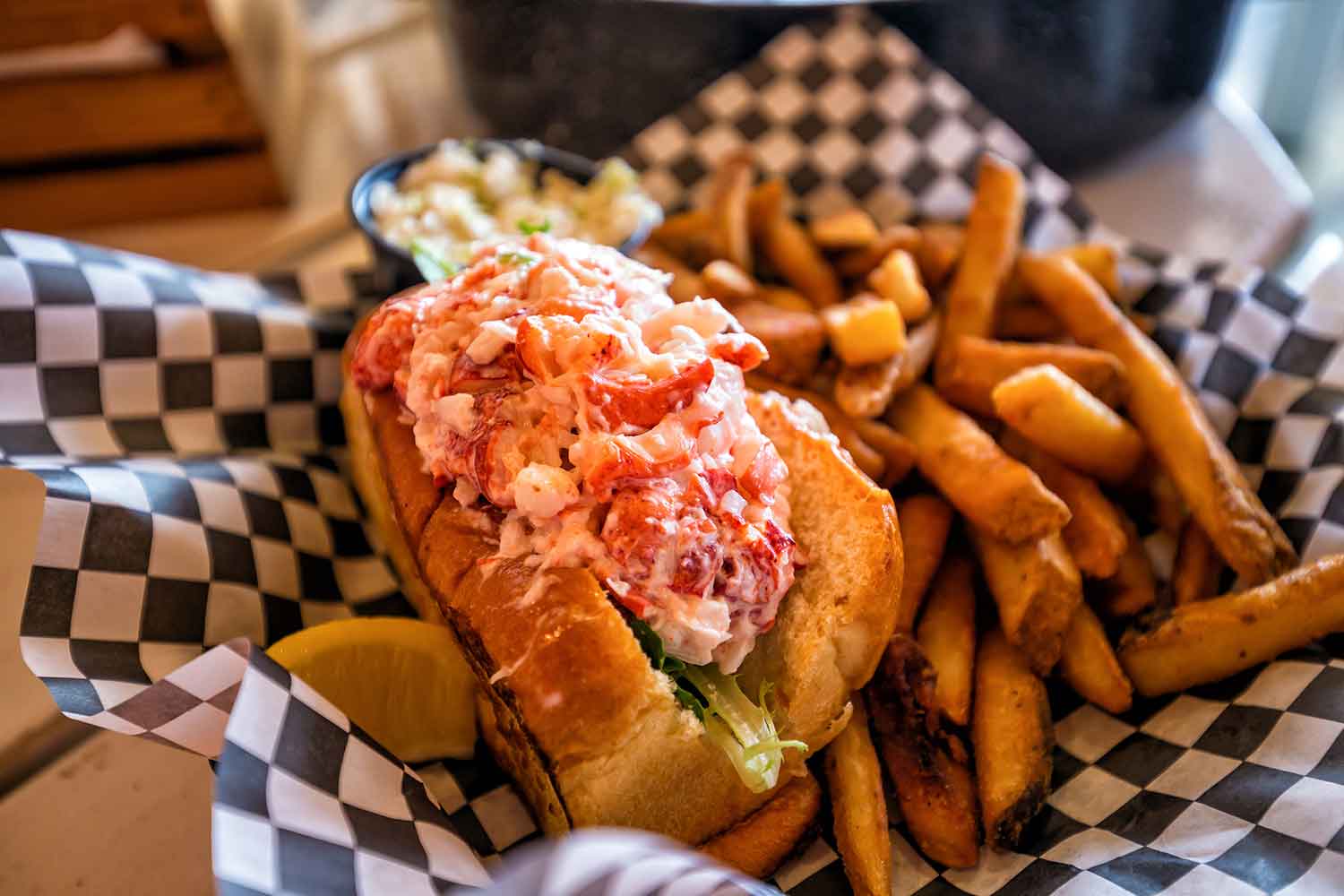 Lobster roll in maine